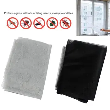 

2 Pack Fly Screen Net for Window Insect Screen Mesh Mosquito Protector Kit with 2 Rolls Self-Adhesive Tapes