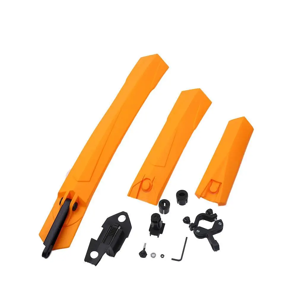 Yellow 1 Set Bicycle Mountain Bike Fenders Mud Guard Cycling Accessories Multicolor - Цвет: Yellow