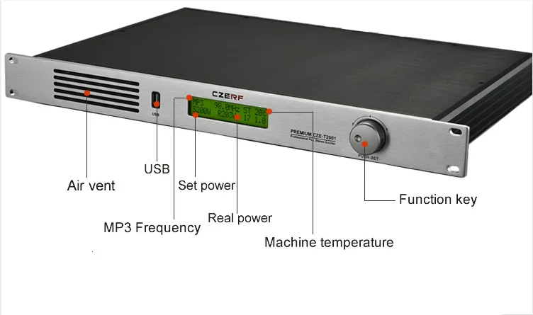 CZE-T2001 200w wireless Professional broadcast RDS radio Station FM Transmitter