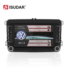 Isudar Автомагнитола с Сенсорным 7 Дюймовым Экраном Для Автомобилей Skoda/Octavia/Fabia/Rapid/Yeti/Superb/VW/Seat