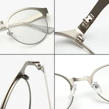 Модные оптические очки, оправа для очков для мужчин и женщин, винтажные очки, прозрачный металл LX9E