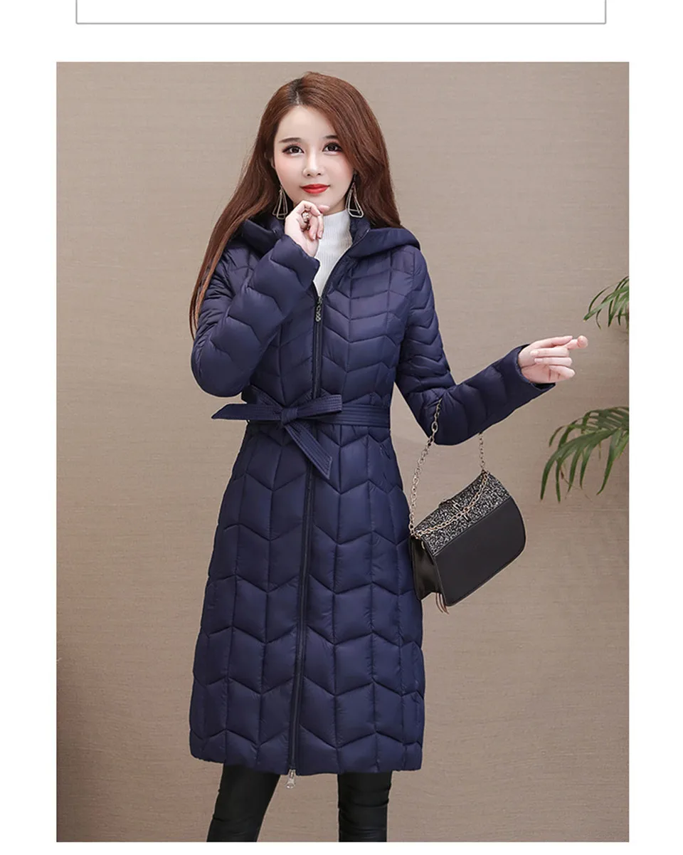 Теплое длинное однотонное пальто с капюшоном размера плюс, куртка-парка, зимняя верхняя одежда, повседневное пальто Casaco, модное женское