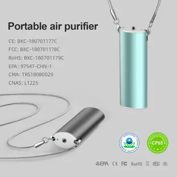 

Portable Air Purifier Negative Ion Portable Necklace Mini Purifier Household for PM2.5 Formaldehyde Smoke