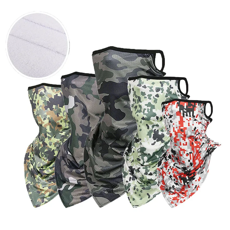 Thermal Balaclava, Tactical Warmer, Neck Gaiter, Half Face Cover, Fleece Mask, Cycling Skiing Hiking Biker Bandana, Winter Scarf