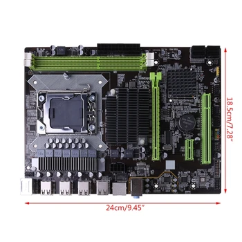 

X58 LGA1366 Motherboard M-ATX 2xDDR3 DIMM 16G Support REG ECC Server Memory and Xeon Processor Motherboard