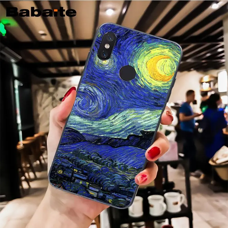 Babaite Kiss Gustav Klimt Ван Гог Звездная ночь звезда чехол для телефона для Xiaomi MiA1 A2 lite F1 Redmi 4X 5Plus S2 Note7 Redmi Note4