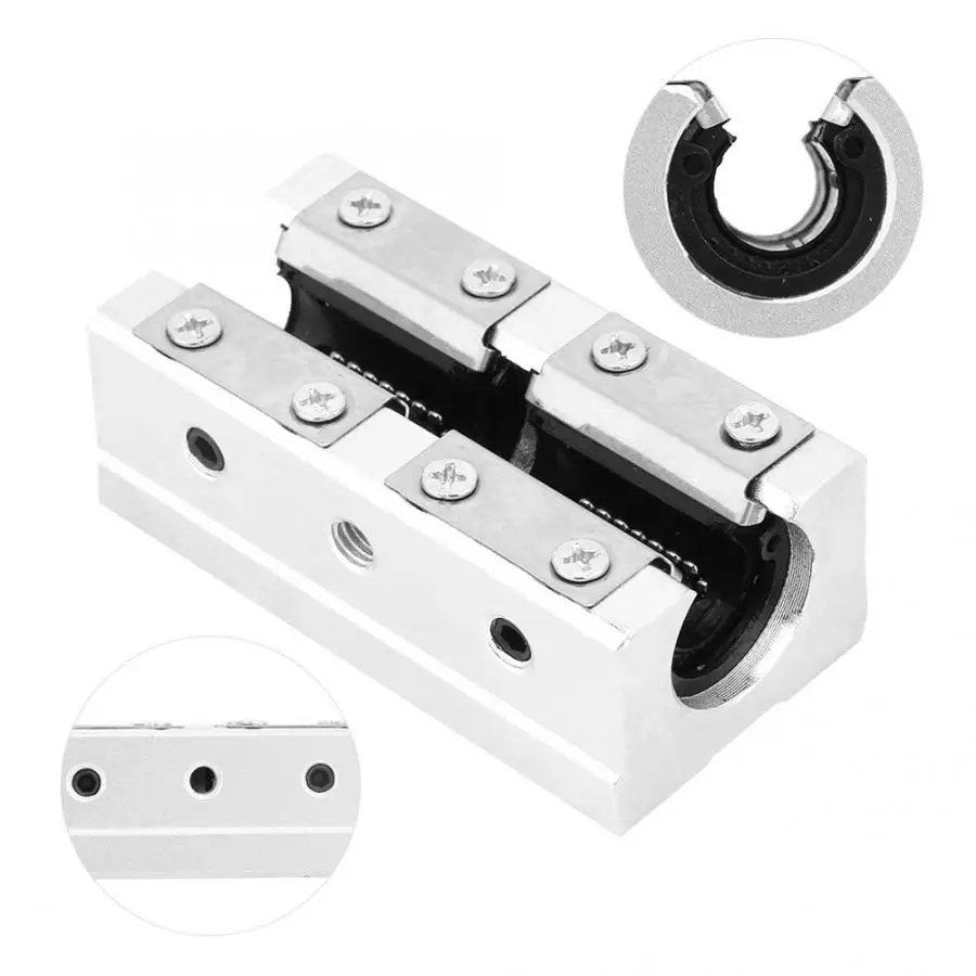 

12mm SBR12S-PP-UU Aluminum Open Linear Motion Bearing Slide Block