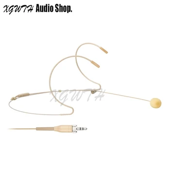 

Headset Headworn Microphone 3.5mm Stereo Screw Lock Omnidirectional Stage Mic for Sennheiser Wireless System Bodypack Transmitte