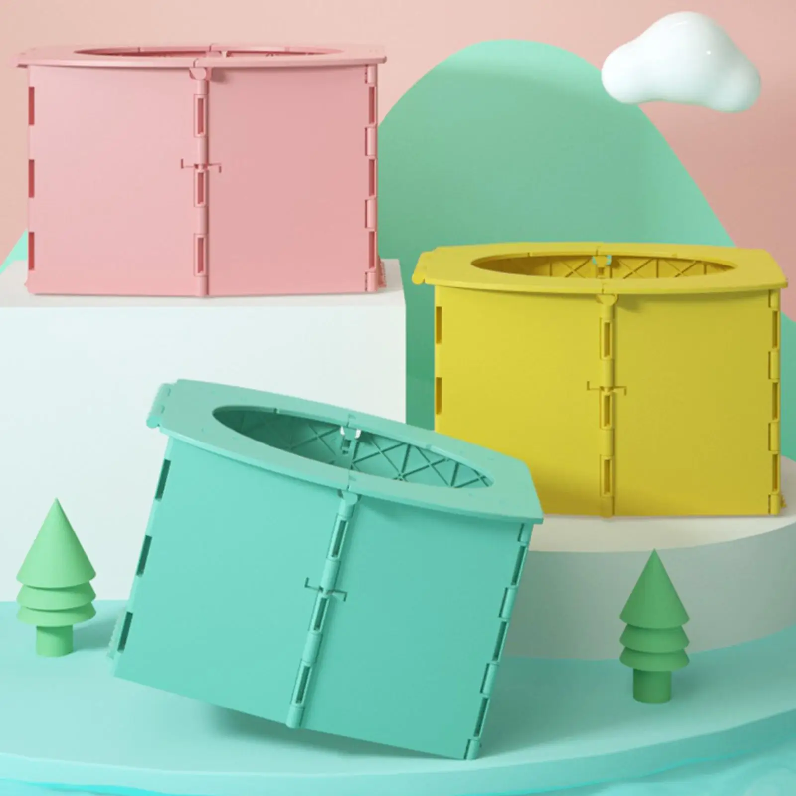 Orinal portátil práctico y cómodo de varios usos plegable para niños chico bebé coche Camping senderismo viaje orinal Se
