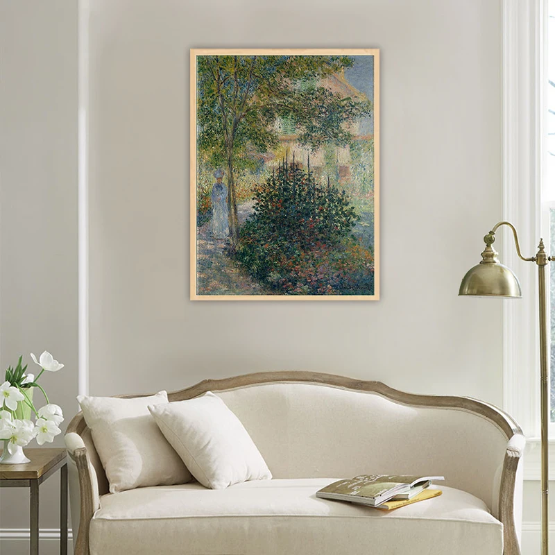 

diy painting by numbers Claude Monet Impression Monet in the Garden impressionism Landscape Decoration Paint Handdrawn deco