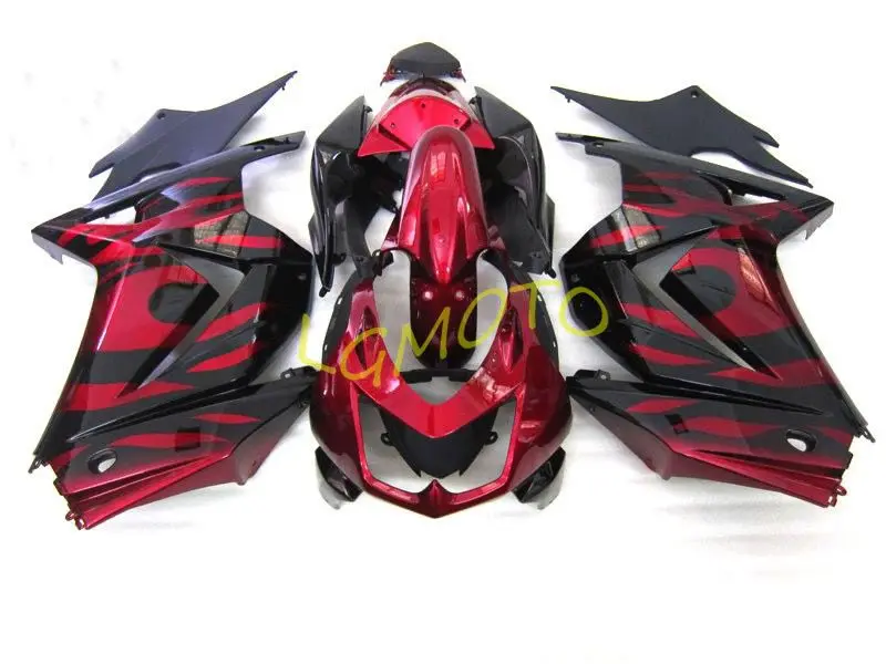 Подарочный Кузов для KAWASAKI Ninja flame red black ZX250R ZX 250R 2008 2009 2010 2011 2012 Обтекатели EX250 08 09 10 11