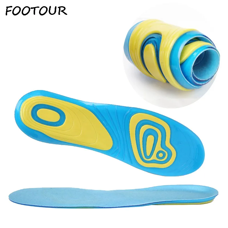 Footour Silicone Gel Insoles Foot Care For Plantar Fasciitis Heel Spur