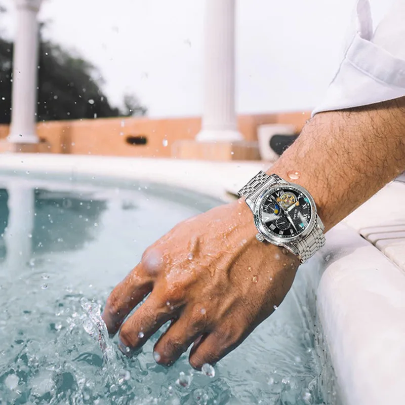 

New Style 2019 Switzerland Special Forces Fully Automatic Analog Watch Waterproof Flywheel-Style Fashion Watch Men