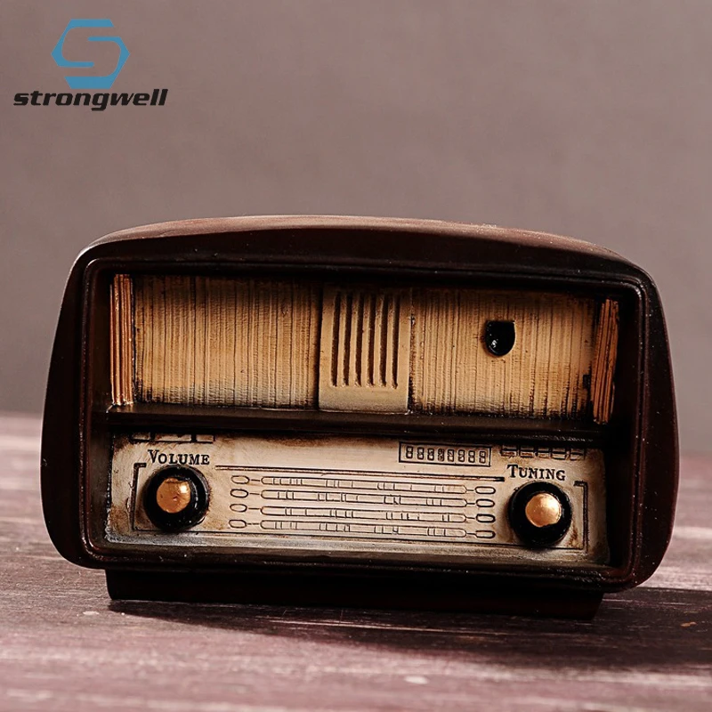 

Strongwell Europe Style Radio Model Radio Retro Nostalgic Ornaments Home Decoration Accessories Nostalgic Ornament Gift Antique