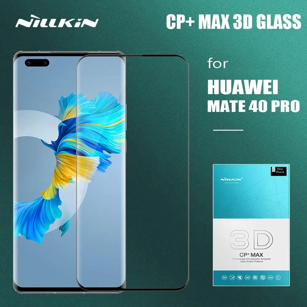 Nillkin for Huawei Mate 40 Pro Glass CP+ Max 3D Full Cover Tempered Glass Anti-Scratch Screen Protector for Huawei Mate 40 Pro