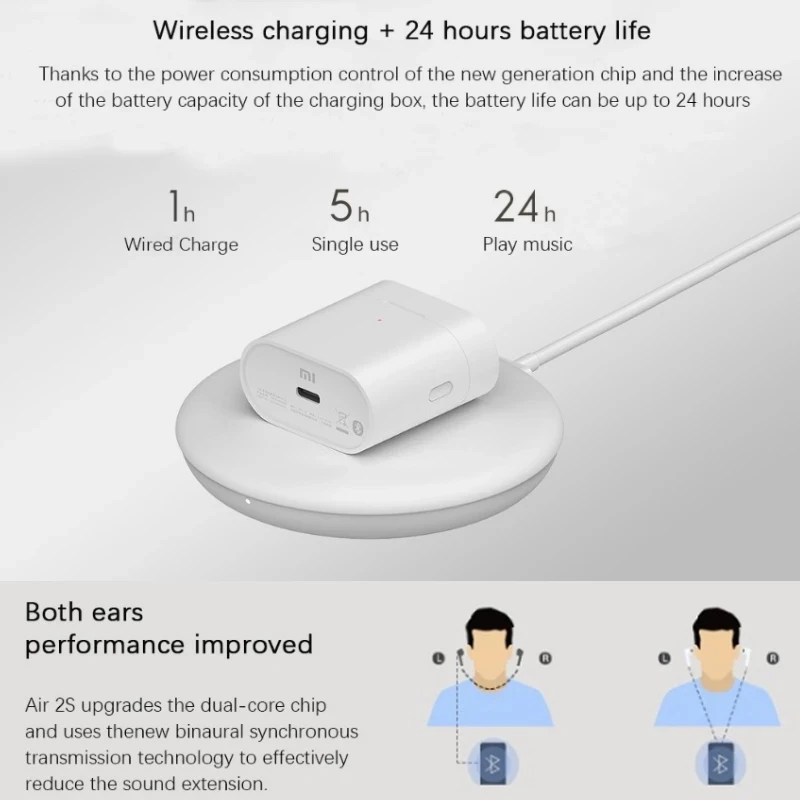 Original Xiaomi Mi True Wireless Earphones 2s Airdots Pro Air 2s TWS Game Bluetooth Headset Sport ANC Low Latency Stereo denoise