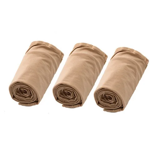 3pcs nude 3 шт./партия, Нескользящие нейлоновые чулок из спандекса для девочек, 4 однотонные плотные колготки, летние тонкие дышащие колготки, детская одежда - Цвет: 3pcs nude