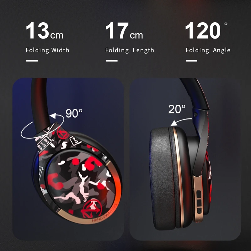 For PS4 wireless Gamer Headphone with HD microphone & PS4 bluetooth Transmitter Foldable Music Helmet with Aux Audio Adapter