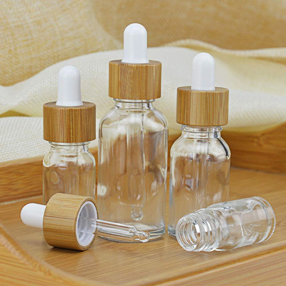 Bouteilles Compte-gouttes En Verre Vert - Huiles Essentielles 5/10/15/20/30/50/100 Ml - Neuf Sans Marque