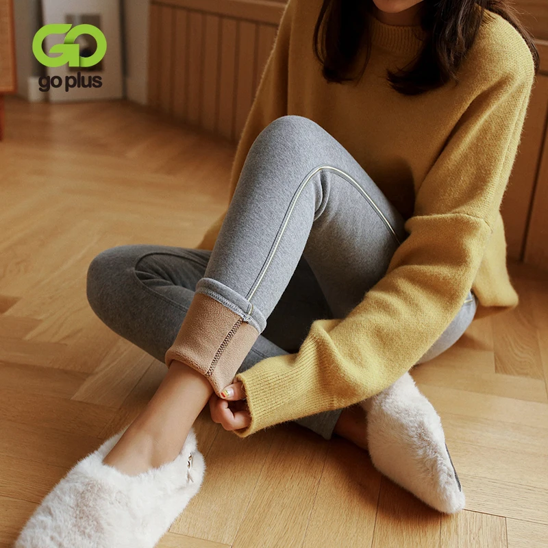 

GOPLUS Leggings Women's Pants Thick Casual Black Elastic High Waist Pants Womans Clothing Femme Pantalon Mayas Para Mujer