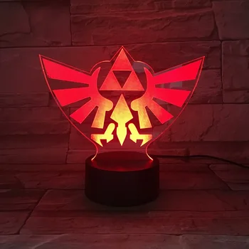 

Game The Legend of Zelda Night Light LED Sign Touch Sensor Decorative Lamp Children Kids Present Table 3D Lamp App Control