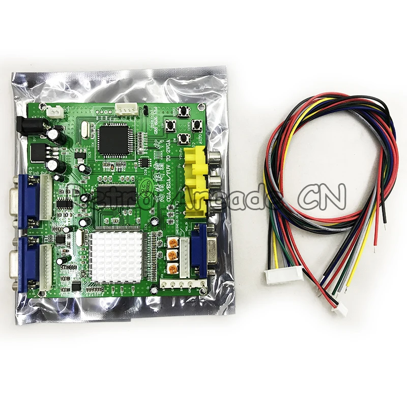 GBS8220 аркадная игра CGA/YUV/EGA/RGB сигнал в VGA HD Видео Конвертер доска (двойной выход)