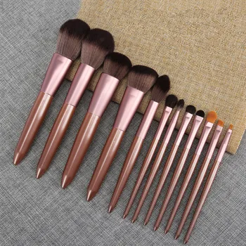 

New 12pcs Makeup Brush Sets Beginner Small Grape Powder Foundation Brush Portable Cosmetic Brush