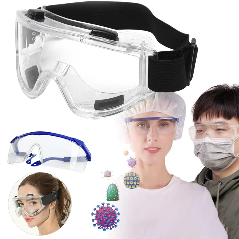 

Transparent Protective Safety Goggles Anti-Splash WindProof Glasses for Industrial Research Riding QP2