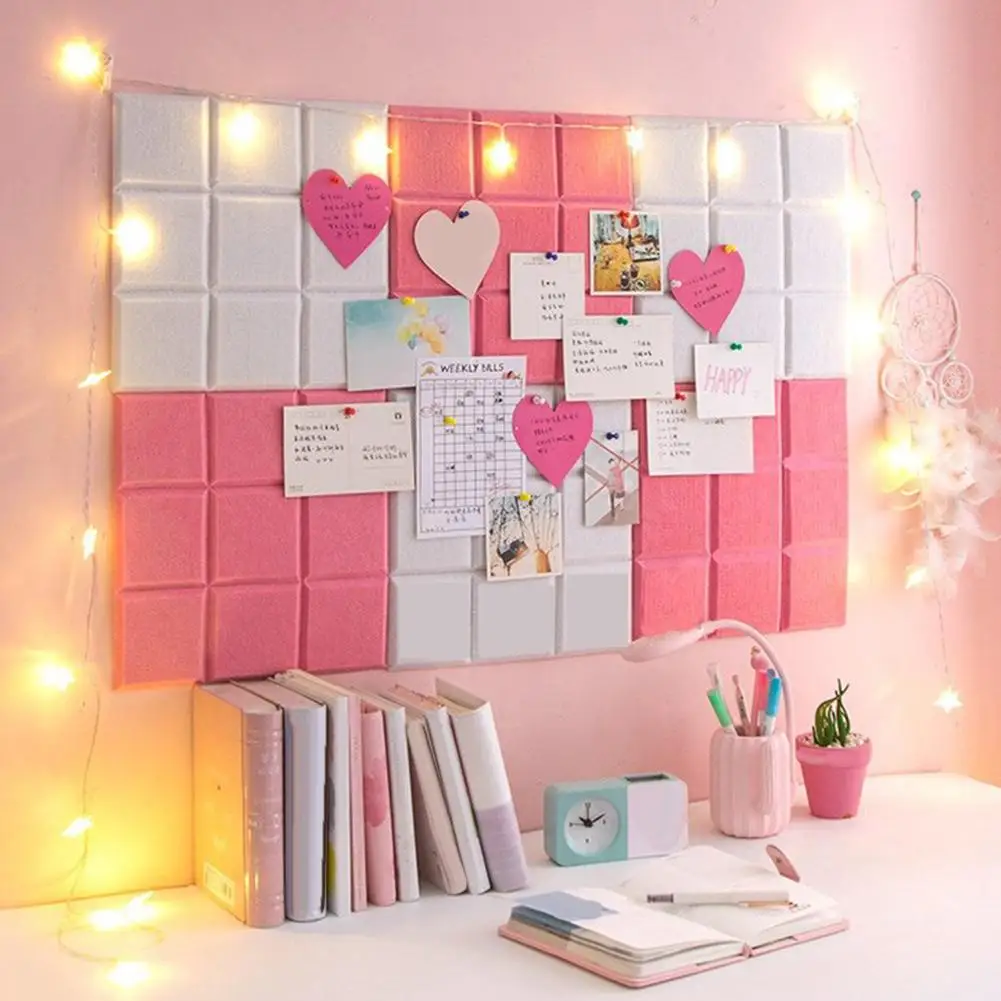

3D Self-adhesive Square Sticker Message Board Photos Background Wall Home Decor Household Eco-Friendly waterproof wall decorated