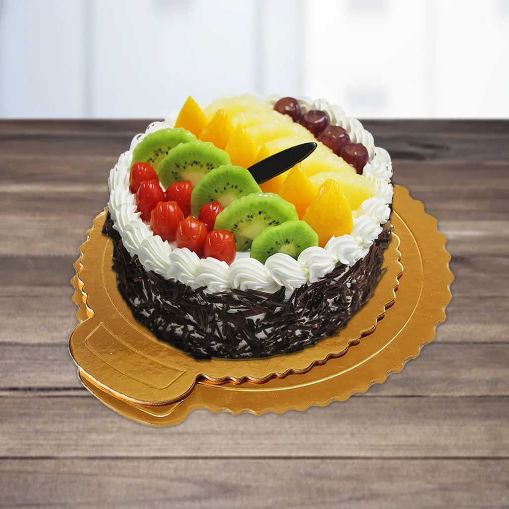 Круглая подставка для торта с ручкой золотой картонный поднос украшения тортов