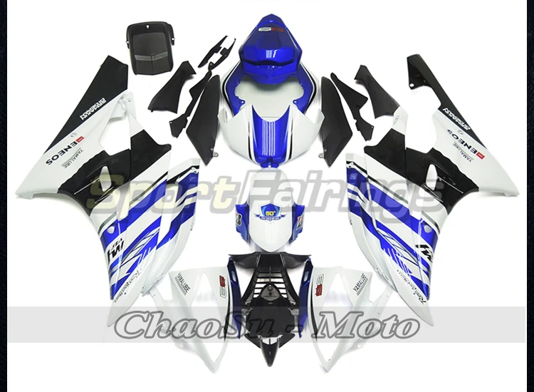 Красный черный для Yamaha YZF R6 2006 2007 заказной обтекатель комплект кузова мотоцикла полная крышка ABS литья под давлением обтекатель - Цвет: 6