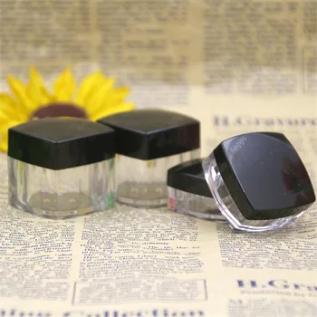 

3g/5g/10g/20g Small Square Refillable Bottles Cosmetic Empty Jar Acrylic Pot Eyeshadow Acrylic Makeup Bottle Jar Face Cream Box