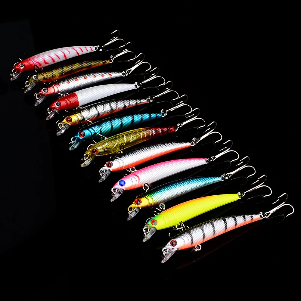 

Minnow YUZI 120pcs Swim Fish Fishing Lure 7.5cm 4.9g Artificial Hard Crank Bait Wobbler Japan Mini Fishing Crankbait lure