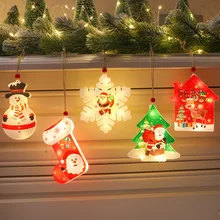 LS LED Light Garland Snowflakes Hanging Window Light Night lamp for Home Party Holiday Light New Year Xmas Decoration