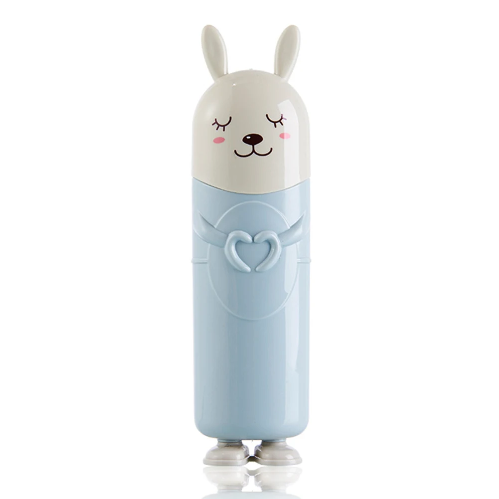 

Fork Food Grade Kids Gift Carrying Baby Fashion Toothbrush Container Organizer Tableware Protect Storage Box Cartoon Travel