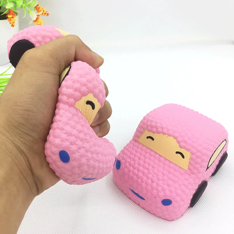 

1Pc Jumbo Kawaii Cartoon Car Soft Slow Rising Creative Bread Scented Soft Squeeze Toy Anti-Stress Crush for Kid Xmas Funny Gift