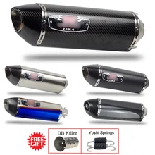 51 мм универсальный глушитель выхлопной трубы мотоцикла трубы excape двигатель для KTM DUKE Z900 ninja250 ZX6R zx10r FZ6N fz1 CB400 GSXR600 1000 k8