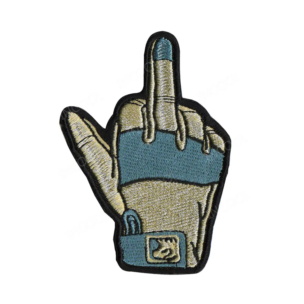 Вышивка патч тактические перчатки патчи для поддержания боевого духа патчи рука палец Боевая нарукавная повязка эмблема аппликации эмблемы с вышивкой
