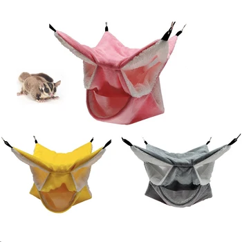 

30x30cm Warm Hamster Hanging House Cotton Guinea Pig Hammock Bed Small Animals Squirrel Nesters Three Layer Rat Squirrel Cage
