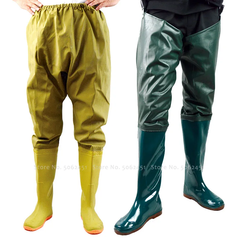 Men Farmer Cosplay Pvc Plastic Boots 