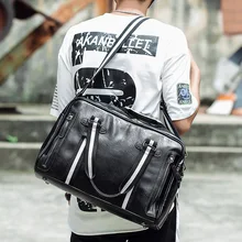 Новая модная мужская сумка для отдыха и путешествий, большая Вместительная дорожная сумка, Высококачественная Мужская сумка-мессенджер из искусственной кожи