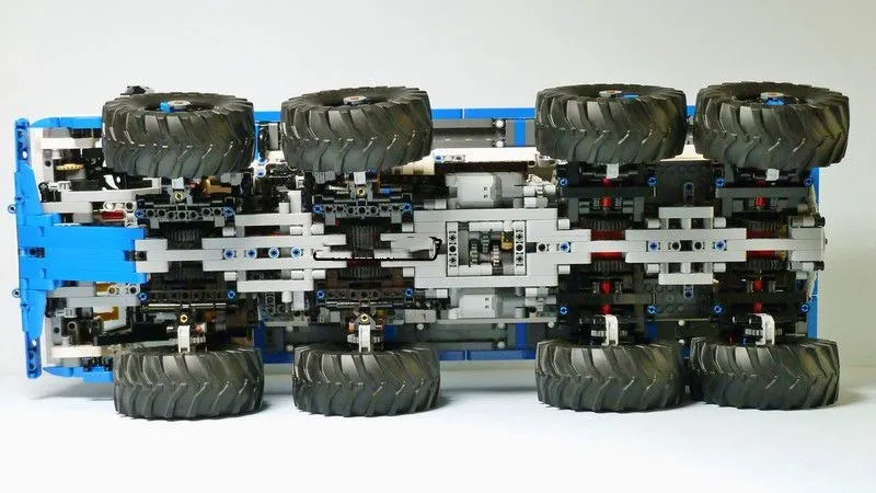 MOC 27092 Technic Tatra T813 8x8 PROFA Engineering Car Tractor внедорожный грузовик Arakawa городской самосвал