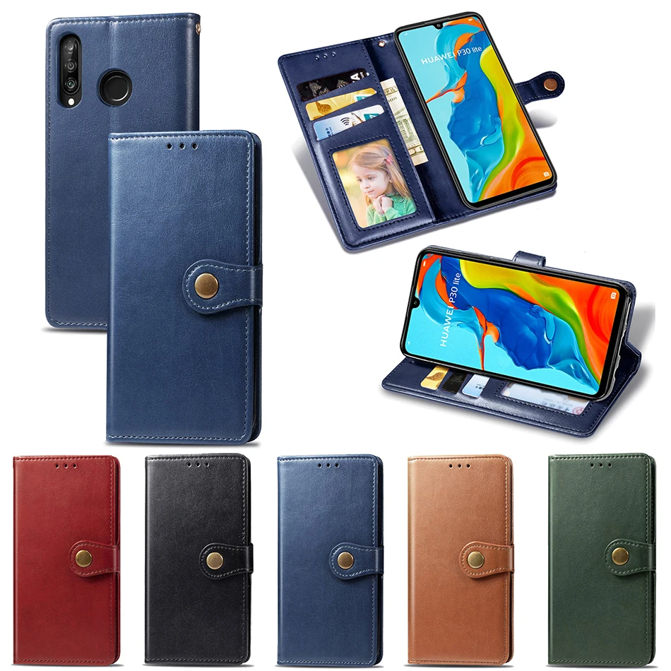 Чехол кошелек в стиле ретро для Huawei P30 Pro чехол подставка P Smart 2017 Honor 20 P20 lite 2019 Nova 5