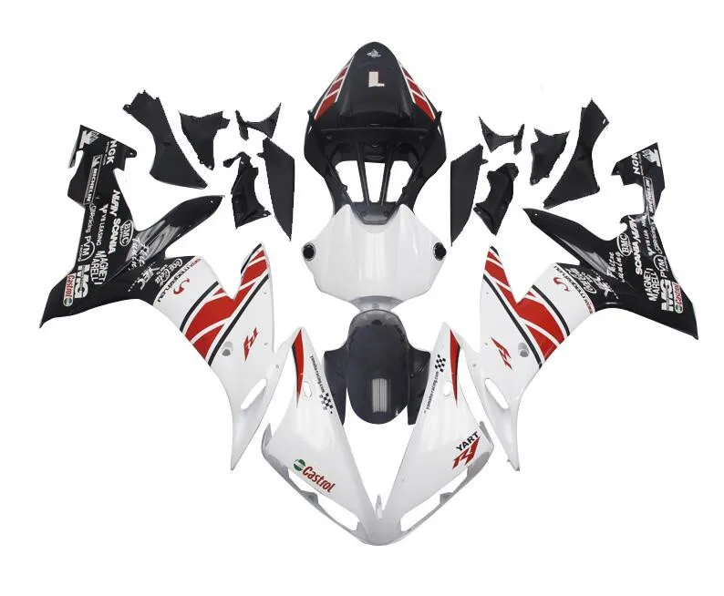 New ABS Injection Mold Motorcycle Fairings Kit Fit for YAMAHA YZF-R1 2004 2005 2006 R1 04 05 06 bodywork set Red white | Автомобили и