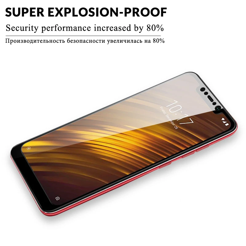 9H защитное стекло на Pocophone F1 экран-протектор Закаленное стекло для сяоми Pocophone F1 Xiaomi F1 Glass pocofon F 1 стекло+ Poco f1 Защитная пленка для камеры ксиоми Покофон Ф1 стекло