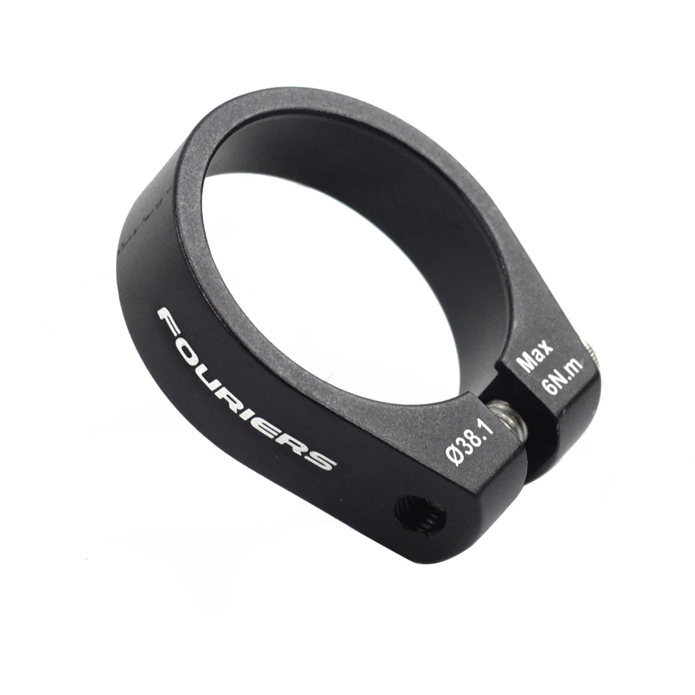 Fouriers Aluminum Seatpost Collar Clamp 37mm 38.1mm 38.6mm Big Size Bolt Fixed Type Seat Post Clamp