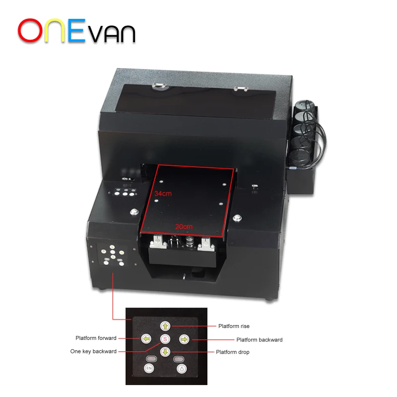  UV Printer A4 Photo Printers Flatbed 3D Embossed Print Machine For Phone Case DIY Customized Metal 