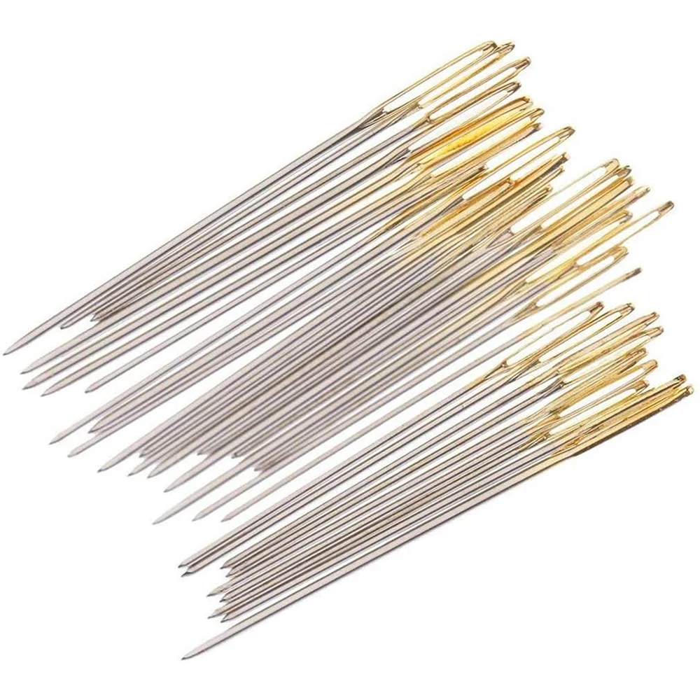 Cross Stitch Needles 3 Size Big Eye Embroidery Needles DIY Crafting Hand Sewing for Knitting Stitching Sewing Tool 30PCS