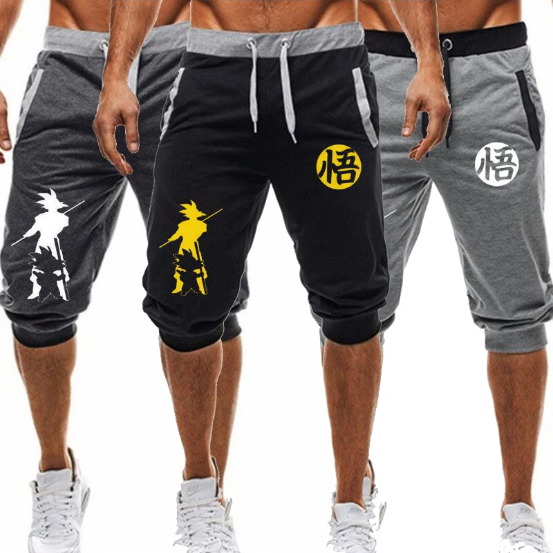 

Gym new brand Men's Hip Hop Dragon Ball sports Sweatpants Joggers 2019 Spring Male Knee Length Trousers Harem Pants Sweatpant