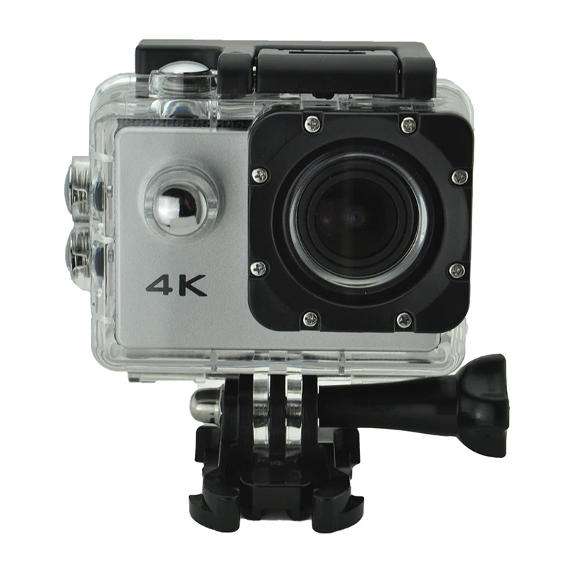 Прямая поставка спортивная экшн-видеокамера 4K Водонепроницаемая широкоугольная велосипедная уличная камера s S888 - Цвет: Silver grey